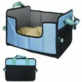 Petpurifiers Travel-Nest Folding Travel Cat & Dog Bed, Blue - Small PE3182264